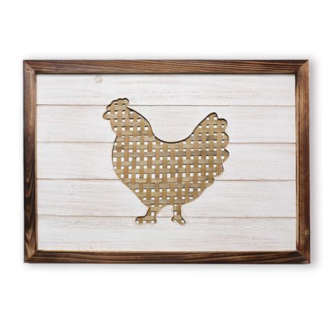 Buy Farm Animals Decor Vintage Wood Plaque Chicken Sign Home Decor ...