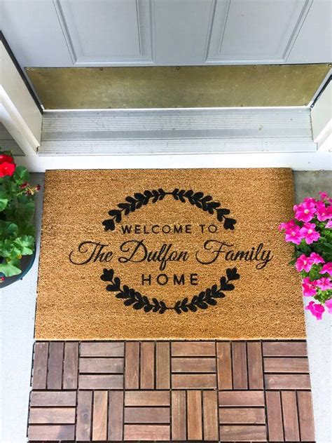 LARGE Custom Doormat Closing Gift Housewarming Gift Wedding | Custom ...