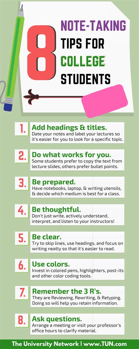 8 Note-Taking Tips for College Students