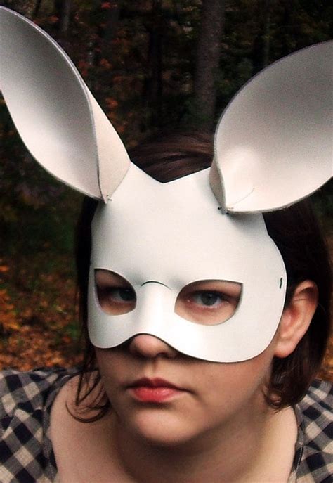 rabbit mask by olive bunny, via Flickr | Rabbit costume, Diy mask, Bunny mask