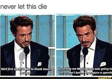 Never let this die - ) | Robert downey jr funny, Funny marvel memes, Robert downey jr