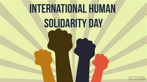 International Human Solidarity Day Vector Background in EPS, Illustrator, JPG, PSD, PNG, PDF ...