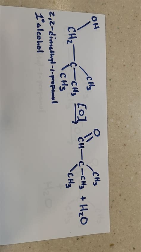 Is this correct for 2,2-dimethyl-1-propanol oxidation reaction? : r ...