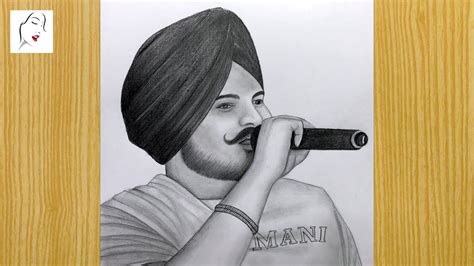 Sidhu Moosewala treidng SKetch | Sidhu Moose wala Rip😭 | Sidhu Drawing ...