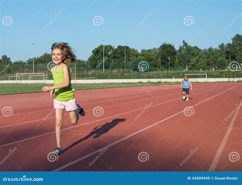 Children running stock image. Image of children, field - 43009949