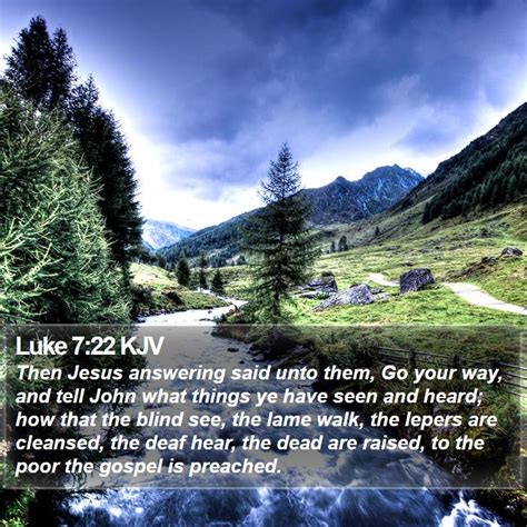 Luke 7:22 KJV Bible Verse Images