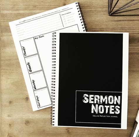 Sermon Notes Deluxe Reflecton Journal for Men - Mamie L. Pack