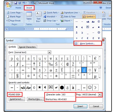 How to get special characters using Alt key codes or the Word Symbols ...