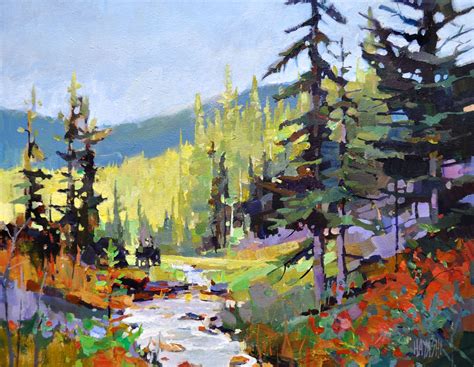 Foothill Brook | Landscape art quilts, Landscape art, Mountain painting ...