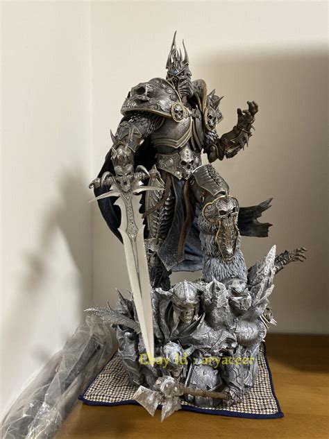 WOW World Of Warcraft The Lich King Arthas Menethil PVC Figure Statue ...