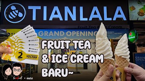 TIANLALA • Fruit Tea & Ice Cream yang baru di BATAVIA PIK - YouTube