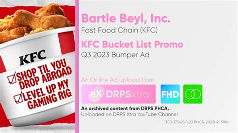 KFC Bucket List Promo Bumper Ad Q3 2023 (Philippines) [HD/ST] - YouTube