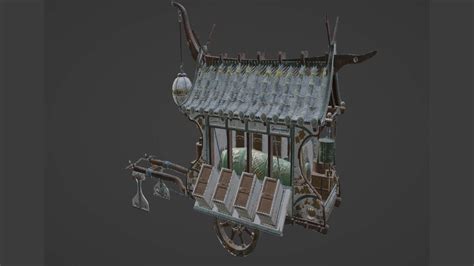 Japanese Cart - 3D Model by 3DPusher