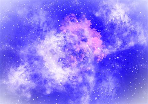 Galaxy Background with Stars and Stardust Stock Illustration ...