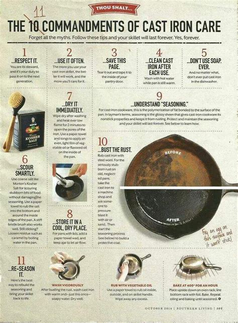 Cast Iron Cooking, Cast Iron Skillet, Household Hacks, Cleaning Hacks ...