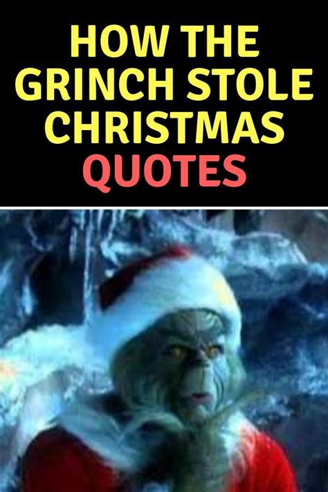 33 Quotes from How the Grinch Stole Christmas! | Movie quotes funny, Grinch movie quotes, The ...