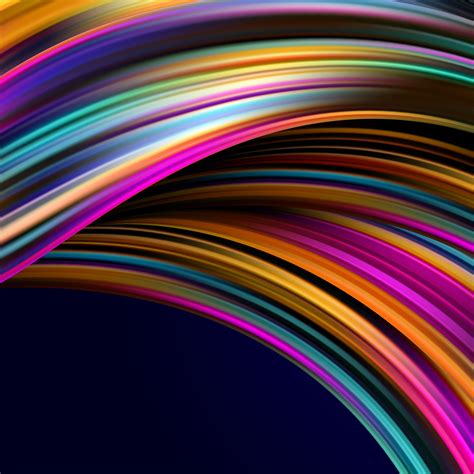 ASUS ZenBook Pro Duo Wallpaper 4K, Spectrum, Waves, Colorful, Stock, Abstract, #2890