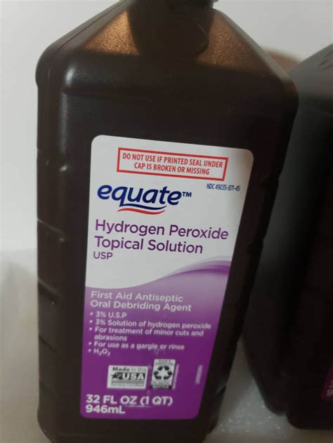 2 Pack Hydrogen Peroxide Total 34 oz. 1qt First Aid | Etsy