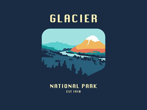 Glacier National Park Logo by Noah Langworthy on Dribbble