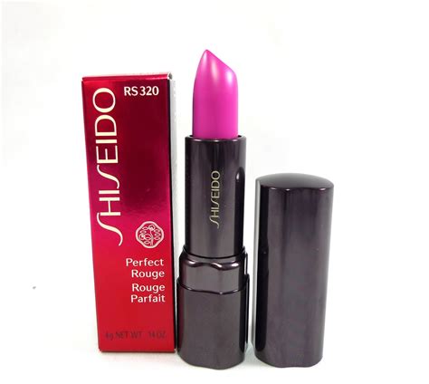 Review: Shiseido Perfect Rouge Lipstick in RS 320 (Bright Fuchsia)