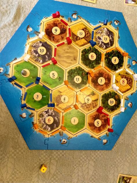 Just finished the closest game of Catan I've ever played. Everyone had 9 points near the end ...