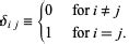 Kronecker Delta -- from Wolfram MathWorld