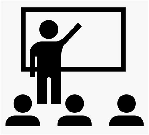 Teacher Classroom Clip Art Black And White, HD Png Download - kindpng