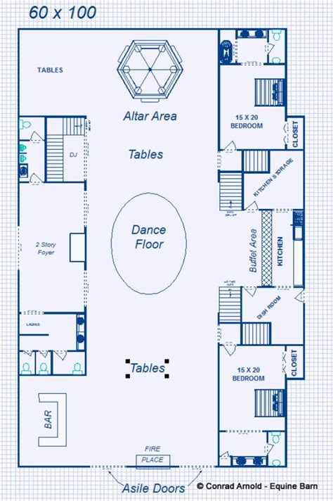 Event Barn Plans - Design Floor Plan