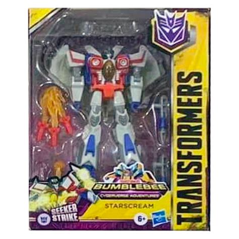 Transformers Cyberverse Adventures Seeker Strike Starscream Deluxe Toy – Collecticon Toys