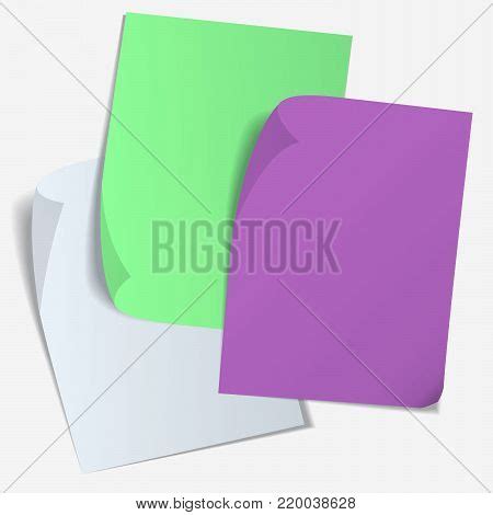 Set Color Blank Sheet Vector & Photo (Free Trial) | Bigstock