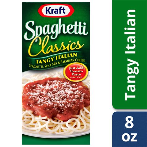 Kraft Foods Classics Tangy Italian Spaghetti, 8.0 Ounce - Walmart.com