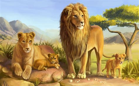 Lion Family Wallpapers - Top Free Lion Family Backgrounds - WallpaperAccess