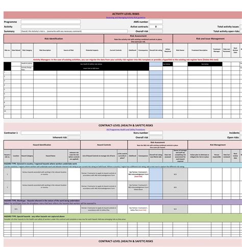 45 Useful Risk Register Templates (Word & Excel) ᐅ TemplateLab