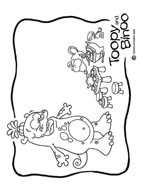 Toopy and Binoo coloring pages