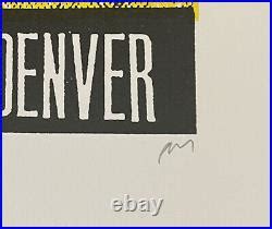 Dead Weather Denver 2009 Silkscreen Concert Poster Original Jack White | Original Concert Posters