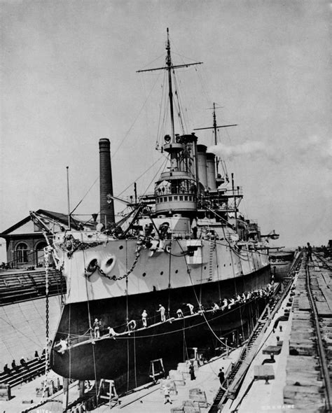 USS Maine at Hunters Point Naval Shipyard ...1908. | Battleship, Warship, Naval history