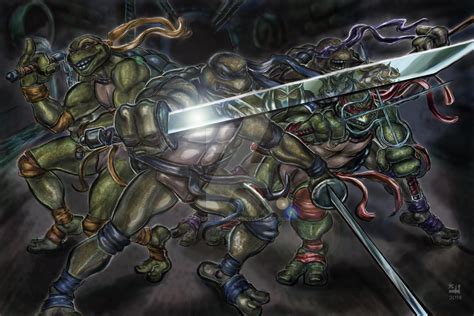 TMNT vs. Shredder by ChadFeldpausch on DeviantArt