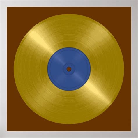 Gold Record Album Poster | Zazzle.com