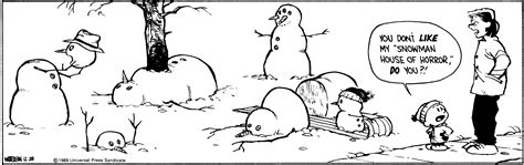 Calvin and Hobbes snowmen were always the best : r/funny