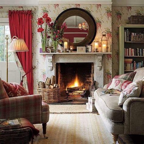 Du rouge ! - Le cottage de Gwladys | Country living room, Country living room design, Small ...