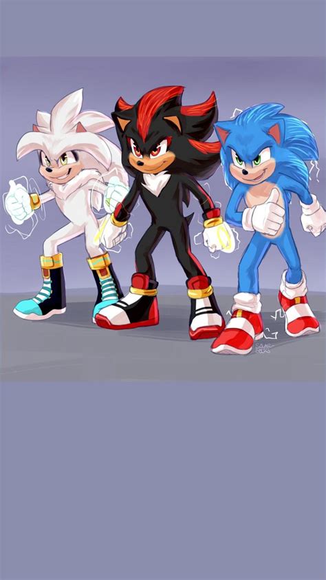 SONIC, SHADOW, AND SILVER | Sonic fan characters, Anime chibi, Sonic funny