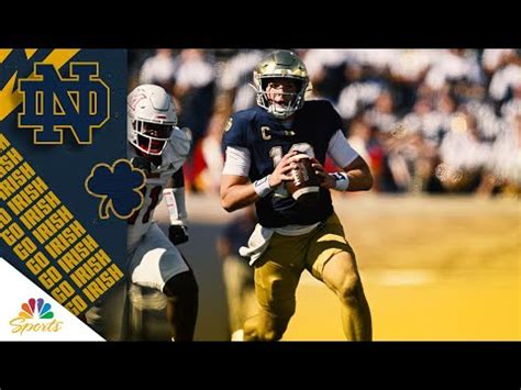 Notre Dame’s Riley Leonard shows off legs vs. Miami (OH) | COLLEGE ...