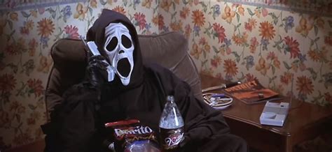 In Scary Movie, Ghostface is drinking Killer beer : wutang