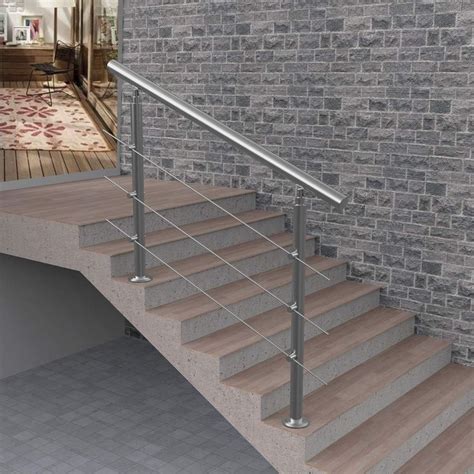 Amazon.com: 3-Step or 4-Step Handrail for Indoor and Outdoor Steps ...