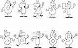 Printable Coloring Numbers 1 10 Sketch Page sketch template