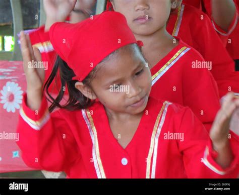 Young kids performing different Subanen dances. Subanen is one of the endangered tribes in ...