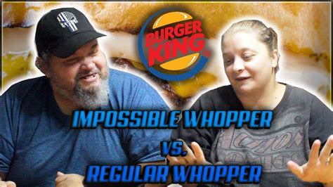 BURGER KING'S IMPOSSIBLE WHOPPER vs REGULAR WHOPPER | Taste Test | Electrojed - YouTube