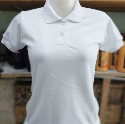 White Polo Shirt, Women's Fashion, Tops, Shirts on Carousell