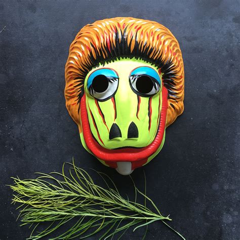 Vintage halloween mask~creepy clown or monster~vintage 1960s-70s Made in USA~ from ...