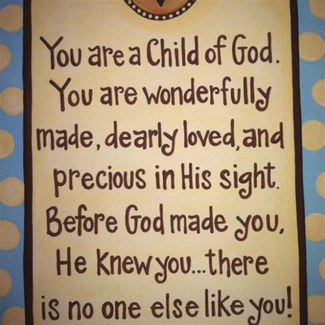 You Are a Child of God